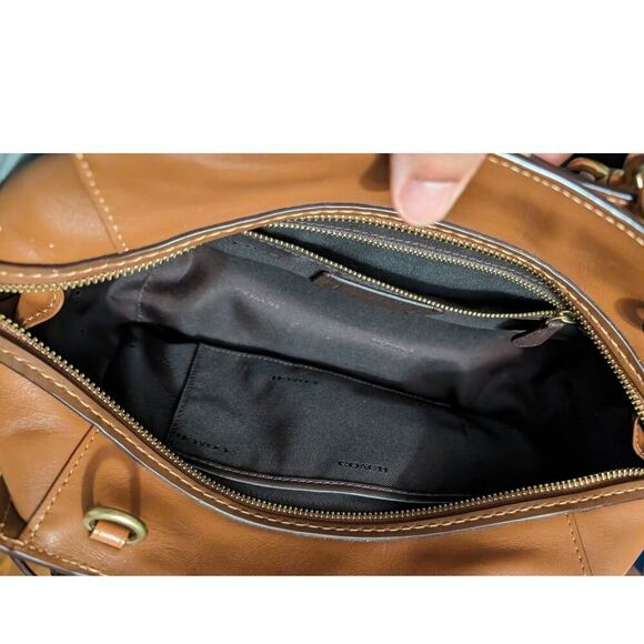 Coach Dreamer Brown Leather Satchel purse in excellent condition. - Picture 4 of 13